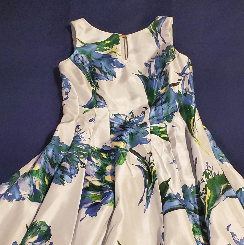 Dress Barn blue floral dress